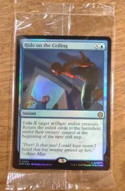 Prerelease FOIL HIDE ON THE CEILING mtg SEALED Spider-Man Rare PROMO - Image 1