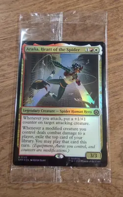 Prerelease FOIL ARANA, HEART OF THE SPIDER mtg SEALED Spider-Man Rare PROMO - Image 1