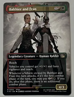 MTG Final Fantasy Balthier and Fran Legendary Creature RARE REGULAR #0319 - Image 1