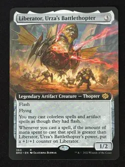 1x MTG Liberator, Urza's Battlethopter (Extended Art) - The Brothers' War (BRO) - Image 1