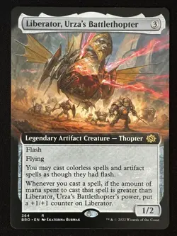 1x MTG Liberator, Urza's Battlethopter (Extended Art) - The Brothers' War (BRO) - Image 3