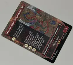 MTG FF Commander Summon: Esper Valigarmanda Enchantment Creature RARE REGULAR - Image 2
