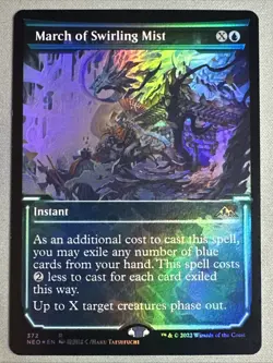 MTG / March of Swirling Mist / NEO / #372 / FOIL (Showcase) / Rare / NM - Image 1