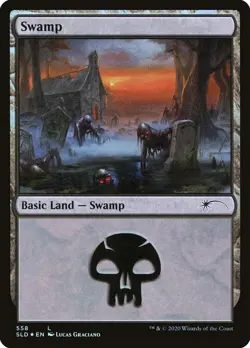 Swamp (Reanimated) (558) [Secret Lair Drop Promos] Magic MTG - Image 1