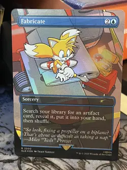 Fabricate FOIL #2090 NM/M MTG Magic Secret Lair Sonic the Hedgehog Sega - Image 1