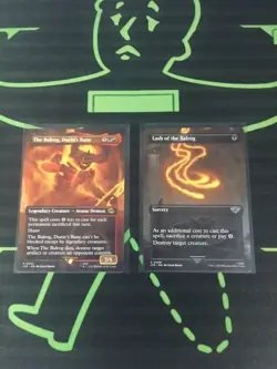 MTG Magic The Gathering The Balrog / Lash Of The Balrog Borderless LOTR - Image 1