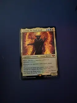 Sauron, the Dark Lord English Lord of the Rings MTG Magic Card Foil - Image 1