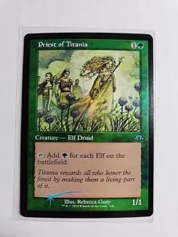 Priest of Titania (Retro/Foil) - Modern Horizons 3 - LP - MTG Magic - Uncommon - Image 1