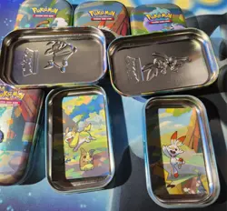 1x EMPTY Pokemon Galar Pals Mini Tin : Ponyta Yamper Grookey Scorbunny Sobble - Image 2