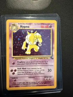 1999 Pokemon Fossil Hypno #23/62 - Image 1