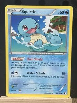 POKEMON TCG: BW BOUNDARIES CROSSED SQUIRTLE 29/149 Non Holo Mint/NM - Image 1