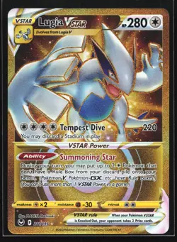 Pokemon Lugia VSTAR 211/195 Silver Tempest Gold Secret Rare Full Art Holo NM - Image 1