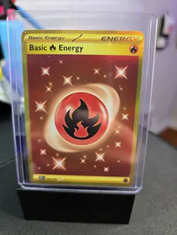 2023 Pokemon Basic Energy Fire 230/197 Obsidian Flames Gold Hyper Rare - Image 1