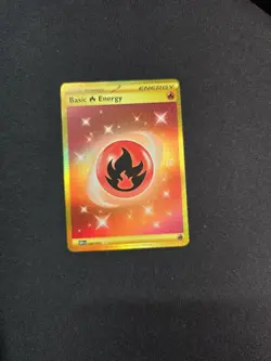2023 Pokemon Basic Energy Fire 230/197 Obsidian Flames Gold Hyper Rare - Image 2