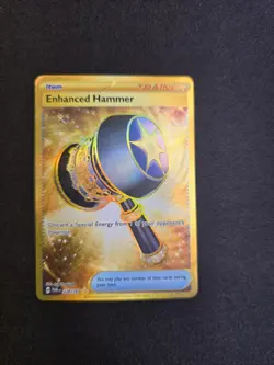 Pokemon Enhanced Hammer 224/167 Gold Secret Rare Twilight Masquerade - Image 2