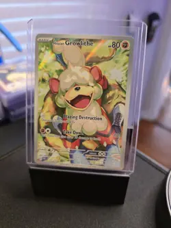 Hisuian Growlithe 181/167 Pokemon TCG Twilight Masquerade Illustration Rare - Image 1