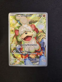 Hisuian Growlithe 181/167 Pokemon TCG Twilight Masquerade Illustration Rare - Image 2