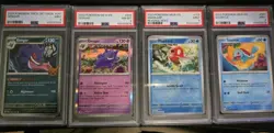 4 Pokemon TCG lot - all PSA graded - Gengar / Magikarp / Squirtle - Image 1