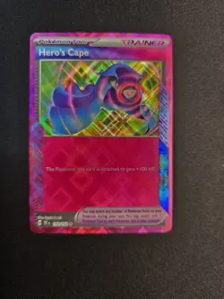 Hero's Cape - 152/162 - Pokemon Temporal Forces - Ace Spec Trainer NM Fresh Pull - Image 2