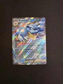 2024 Blastoise ex 030/124 Pokemon Stellar Crown holo SV07 DOUBLE RARE - Image 2