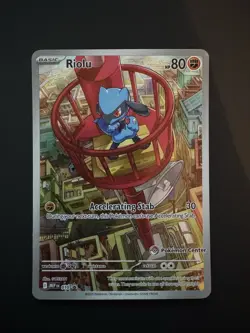Mega Evolution MEP EN 010 Riolu Pokemon Center PC Stamp ETB Promo - Image 1