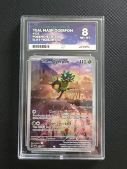 Teal Mask Ogerpon SVP123 PROMO Pokemon Center Stamp Twilight Masquerade ACE 8 - Image 1