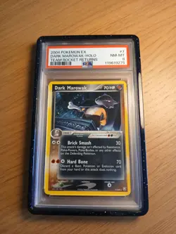 Dark Marowak - 2004 Pokemon EX Team Rocket Returns Holo with Swirl PSA 8 - Image 1