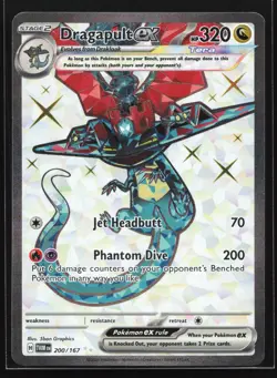 Pokemon Dragapult ex 200/167 Twilight Masquerade Ultra Rare Full Art Holo NM - Image 1
