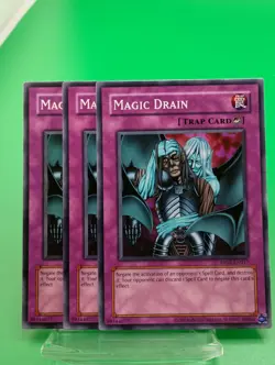 3x Magic Drain - RP02-EN017 - Common - Unlimited Edition - Lightly Played - Image 1