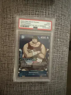 2023 One Piece Promo Tournament Sentomaru Card #007 GEM MT 10 - Image 1