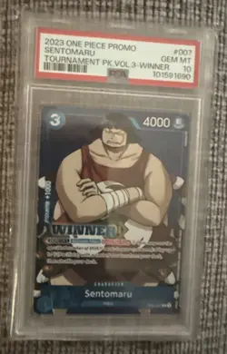 2023 One Piece Promo Tournament Sentomaru Card #007 GEM MT 10 - Image 2