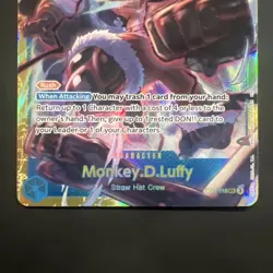 Monkey D. Luffy OP11-118 SEC A Fist of Divine Speed ONE PIECE Card Game English - Image 2