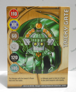 Bakugan Card - Tricky Gate - Copper Gate Card - BA215 - 20/48b - 2008 - Image 1