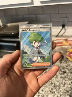 Wally's Compassion Trainer 176/132 Mega Evolution Holo Pokemon Card - Image 1
