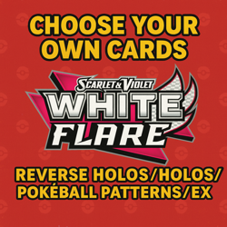 White Flare Pokemon TCG Singles - Reverse, Holos, EX - Choose Your Own Card - Image 1
