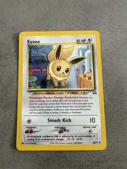 Pokemon Eevee Card Neo Discovery 38/75 Regular - Image 1