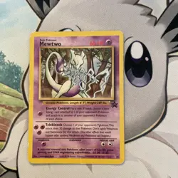 MewtwoEnglish EditionJROld Back Promo Retro Rare Pokemon Card Game - Image 1