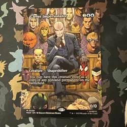 Clever Impersonator 0008 Borderless Spider-Man MTG Marvel Universe Eternal-Legal - Image 1