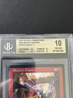 MTG Magic the Gathering BGS 10 Pristine FOIL SERIALIZED MIZZIX’S MASTERY - Image 2