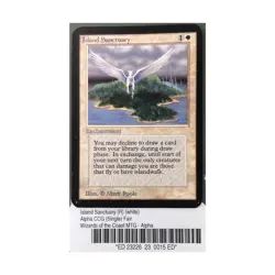 WOTC MtG Alpha Island Sanctuary (R) Fair - Image 1