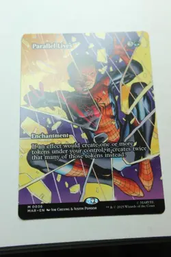 MTG Parallel Lives x1- Borderless-Marvel Universe-Near Mint - Image 1