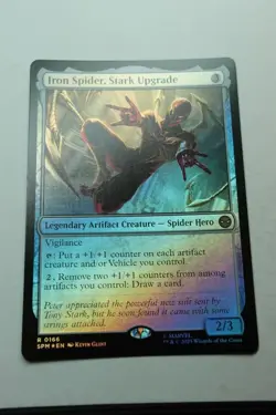MTG Iron Spider Stark Upgrade x1-Foil -Marvel's Spider-Man-Near Mint - Image 1