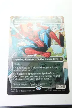 MTG Spectacular Spider-Man x1- Borderless-Marvel's Spider-Man-Near Mint - Image 1