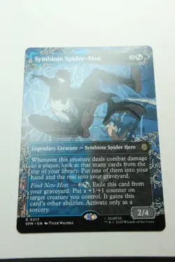 MTG Symbiote Spider-Man x1- Borderless-Marvel's Spider-Man-Near Mint - Image 1