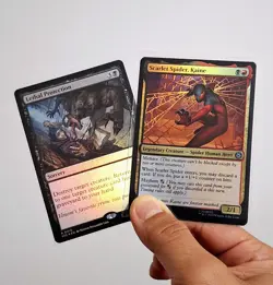 MTG Lethal Protection -Scarlet Spider - Kaine, Spider-Man~FOIL cards - Image 1