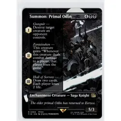 MTG Summon: Primal Odin (Borderless) Final Fantasy Regular - Image 1