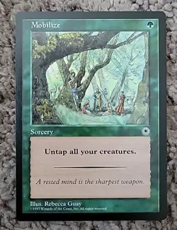 Mobilize MtG Portal NM-LP Magic The Gathering Green - Image 1