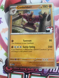 Conkeldurr 105/167 Cosmos Holo Pokemon Play! Prize Pack Play Stamp Series 7 - Image 1