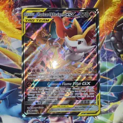 Charizard & Braixen GX SM230 Promo Pokemon Sun & Moon Tag Team JUMBO CARD! - Image 1