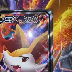 Charizard & Braixen GX SM230 Promo Pokemon Sun & Moon Tag Team JUMBO CARD! - Image 3